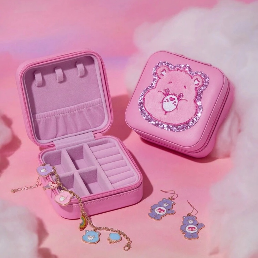 X Care Bears Square Cheer Bear Jewelry Storage Box, Gifts